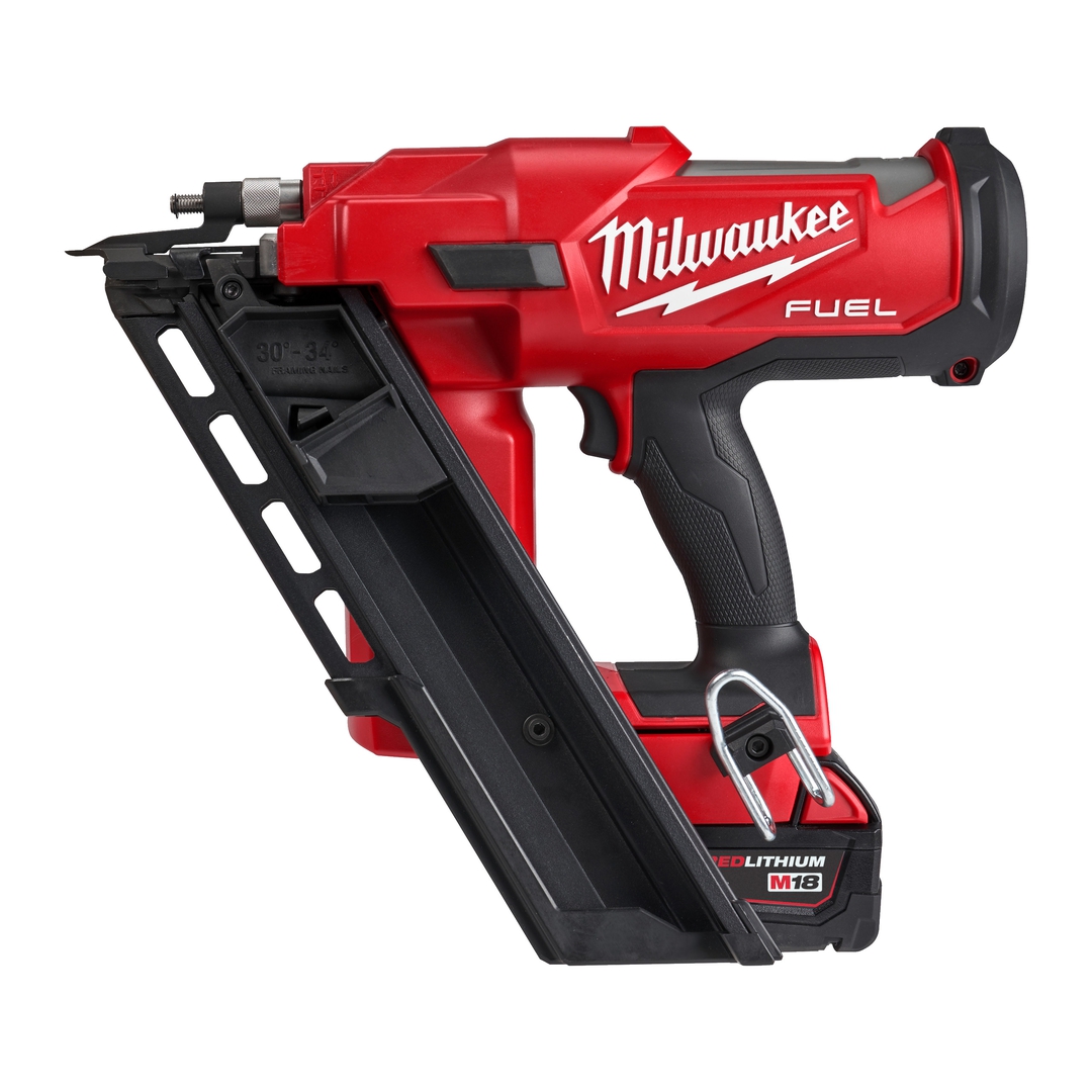 MILWAUKEE FUEL Akku-Nagler M18FFNS-502C 2x5,0 Ah Akku, Ladegerät, HD Box