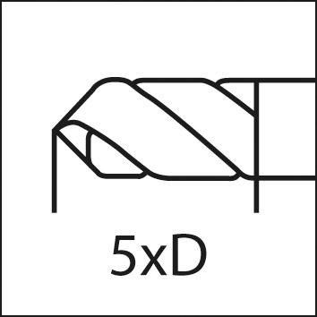 GÜHRING Kleinstbohrer WN VHM TiALN Innenkühlung 7xD, 0,60mm