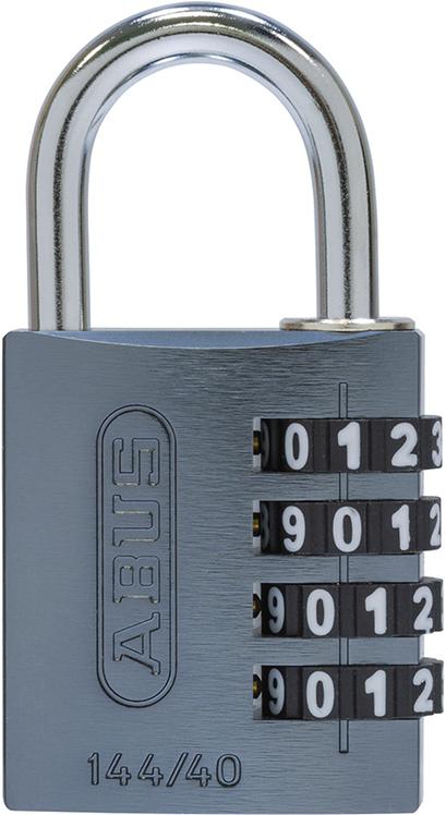 Zahlen-Hangschloss 144/40 titanium Lock-Tag