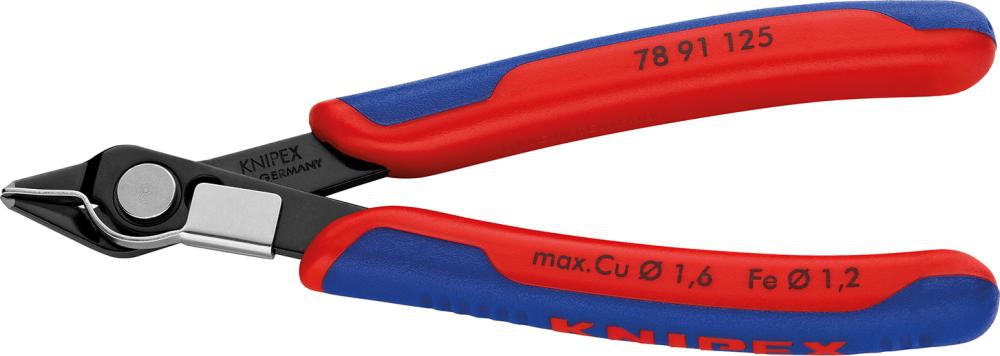 KNIPEX Electronic Super Knips 78 91 125 mit Mehrko.-Hülle brüniert, 125 mm