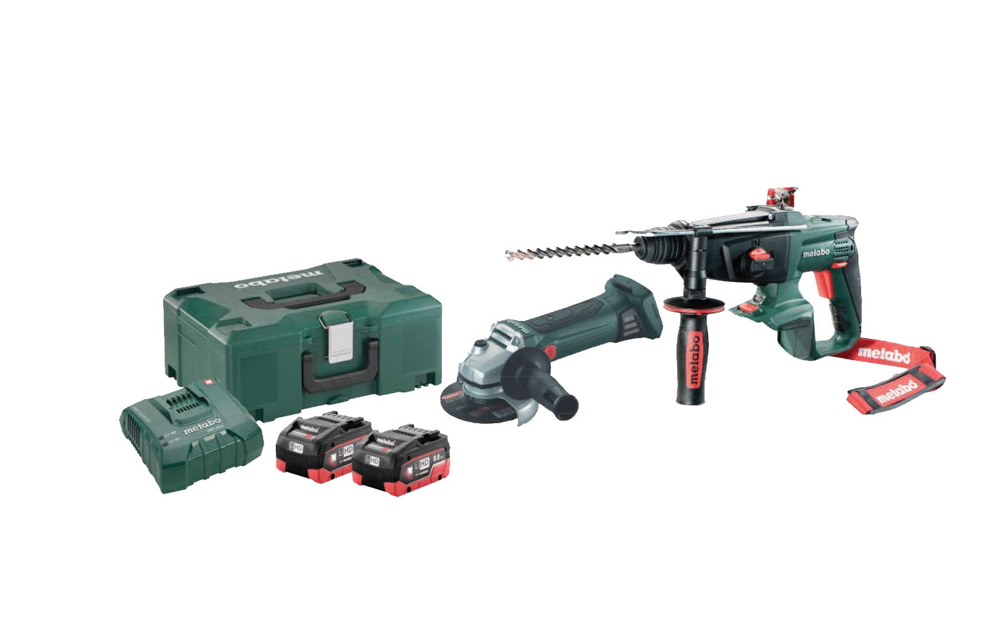 METABO Kombo-Set Bohrhammer, Winkel- schleifer und Basis-Set