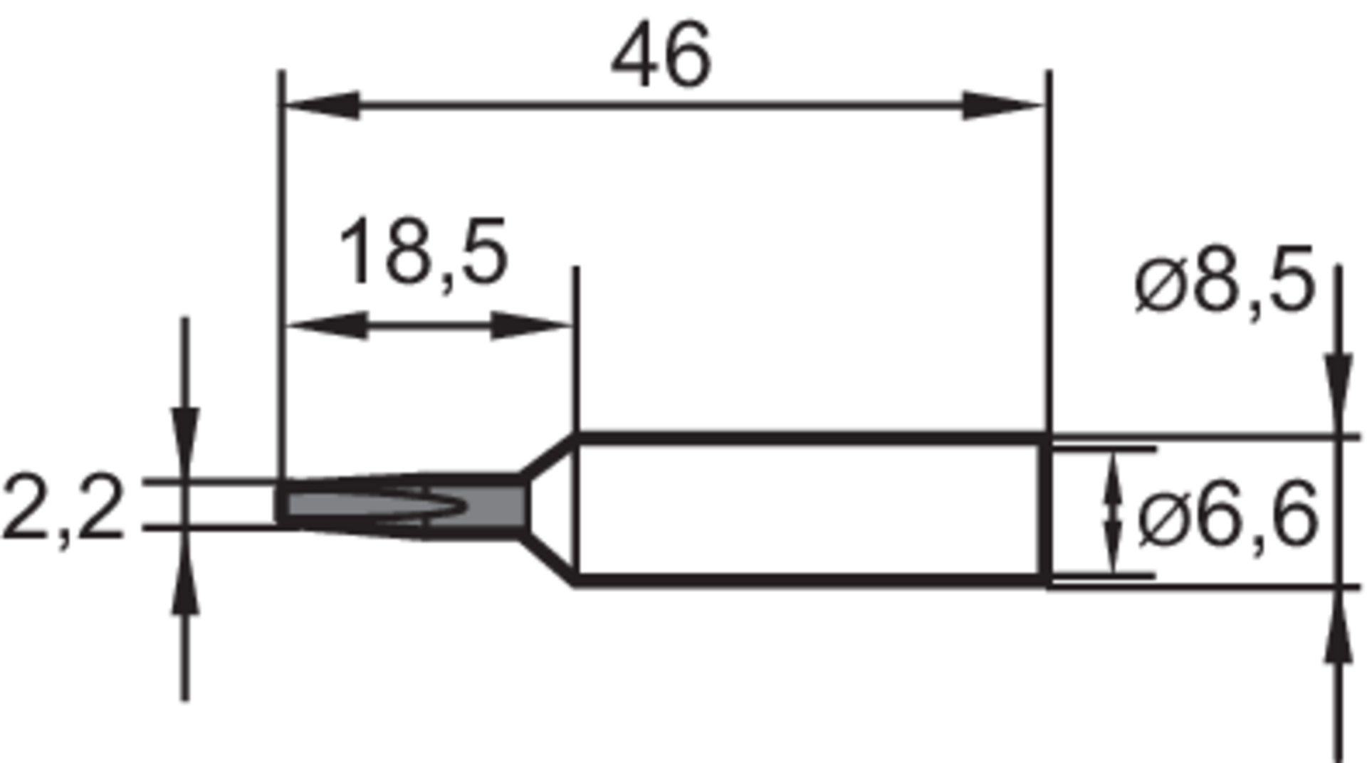 ERSA Lötspitze 832CD Meisself. 2,2 mm