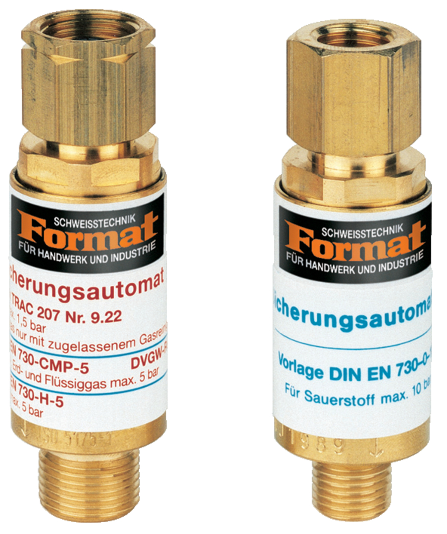 Flammen-Rückschlagsicherung Sauerstoff R1/4"Rechts