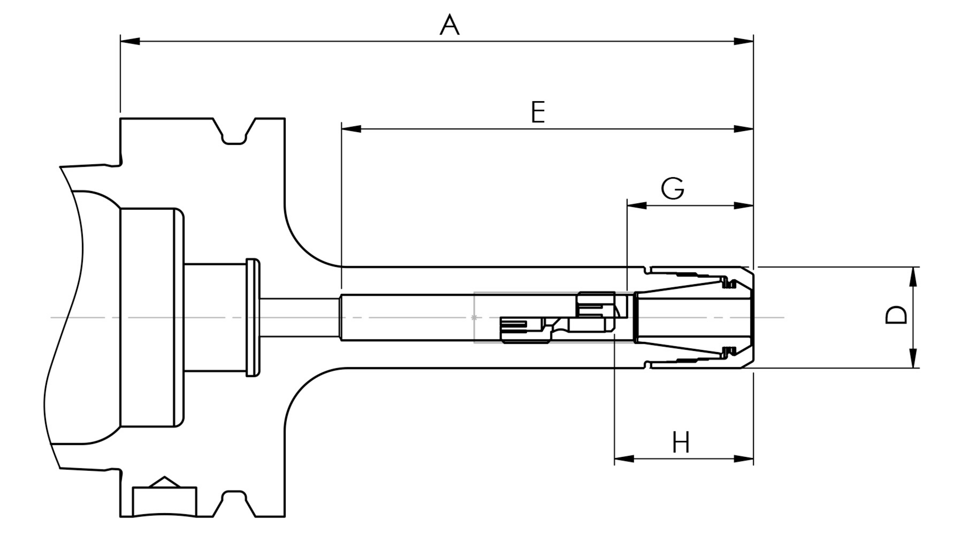 Spannzangenf. D69893A CP11M HSK-A63-70  Fahrion