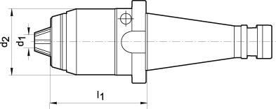 Kurzbohrf. AKL D2080 1-16mm SK40      Albrecht