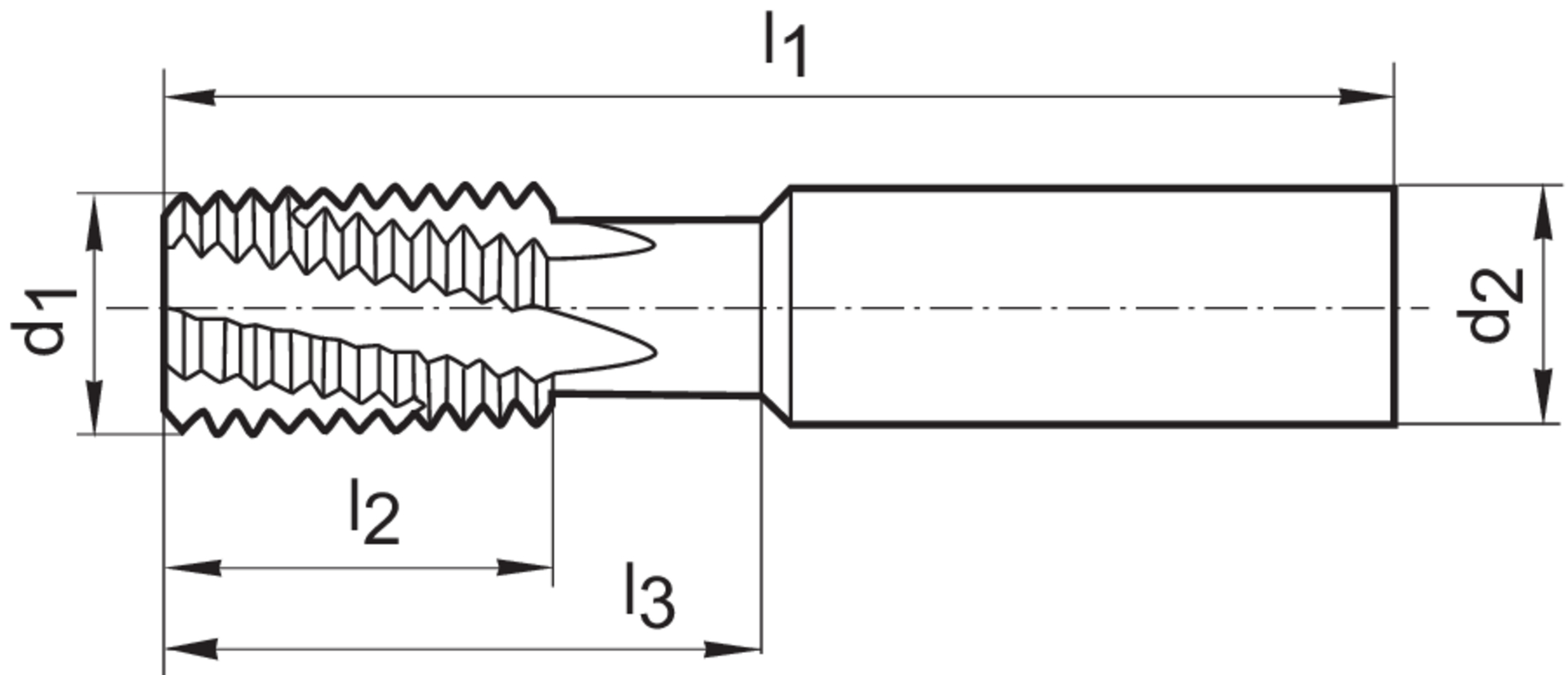 VHM-Gewindefr.TMUSP TiCN D10x16x1 HA/IK.RGühring