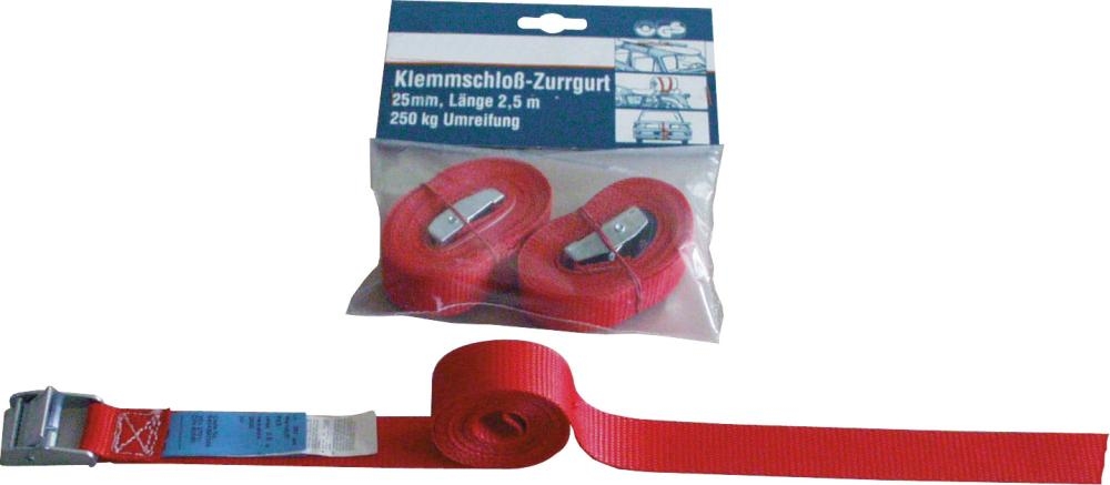 KS-Zurrgurt 1-tlg. L.2,5m B.25mm  VE2