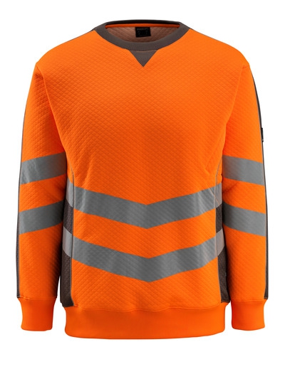 MASCOT Sweatshirt WIGTON 50126-932 hi-vis orange/dunkelanthrazit, Gr. M