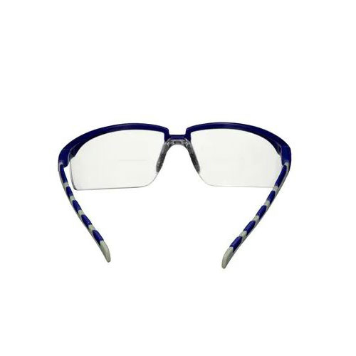 3M Schutzbrille Solus blau/graue Bügel integr. Lesebereich (+2,5) S2025AF-BLU