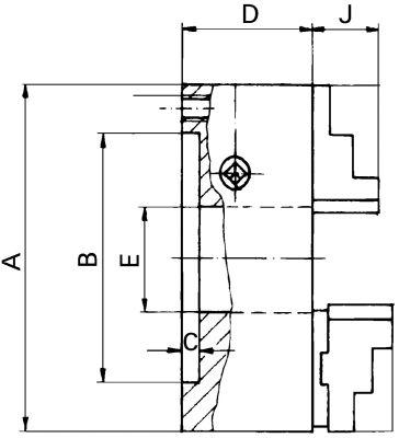 RÖHM Drehfutter DURO-M 100/3 DIN6350