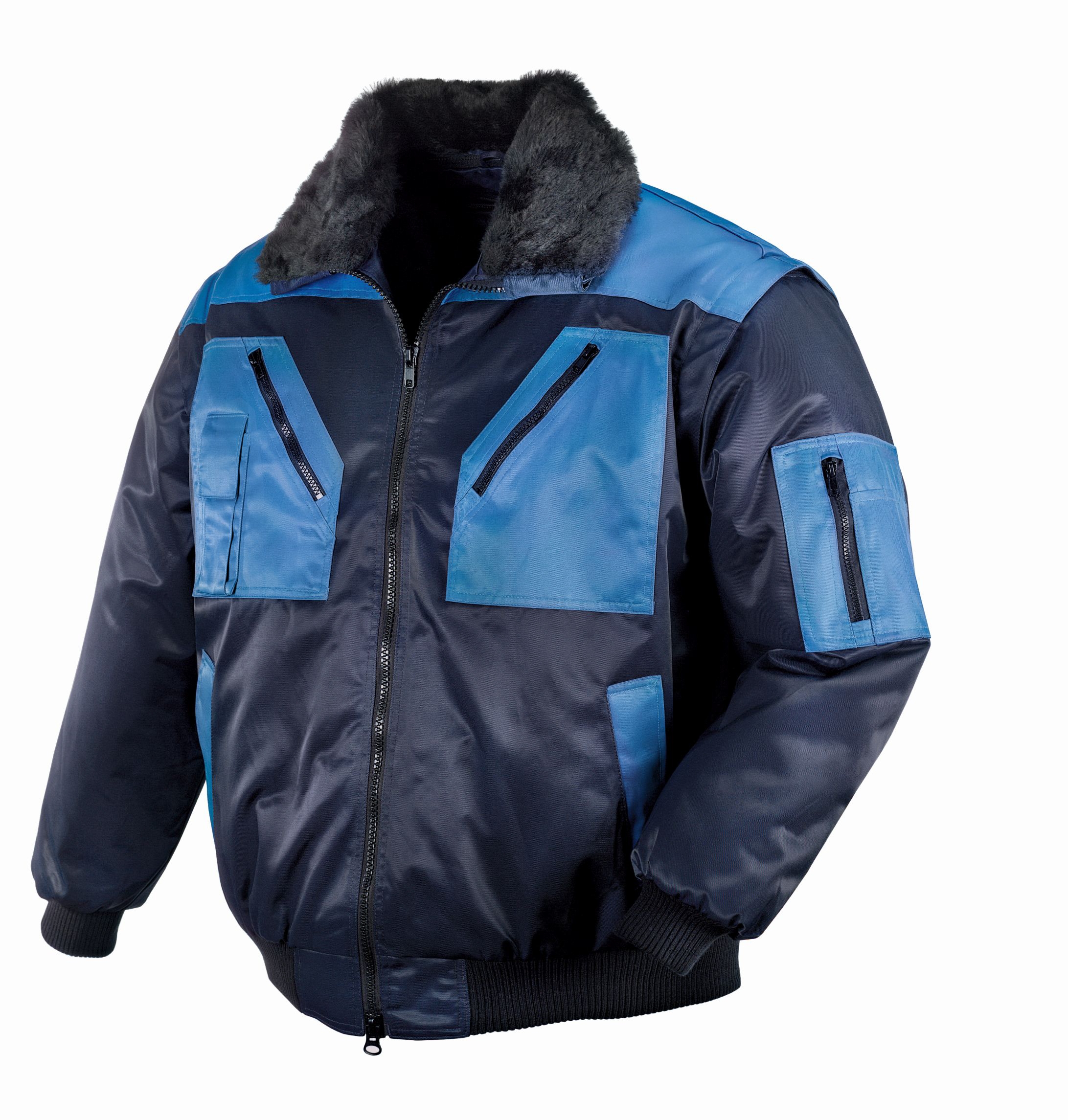 Pilotenjacke 4-in-1 Gr. M, marine/kornblau