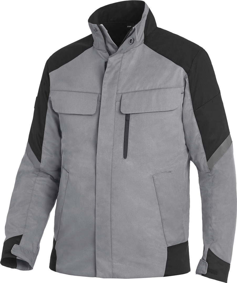 FHB Arbeitsjacke FRANK 125900 grau-schwarz, Gr. M