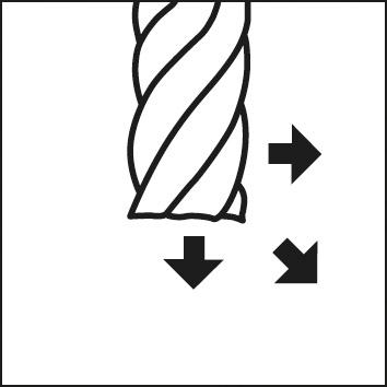 FORMAT GT VHM-Kreisbogenfräser 6,0mm Z4 tangential, HA blank