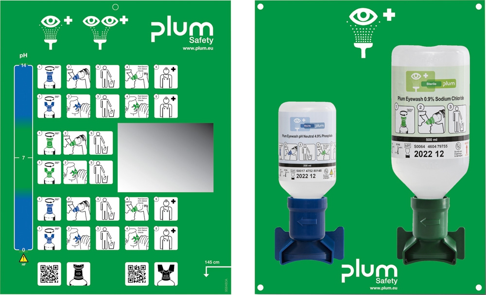 PLUM Augen-Notfallstation inkl. 2 Fl. (200ml,500ml)