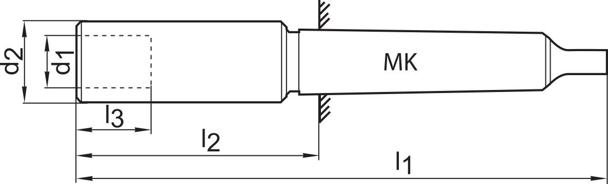 GFS Kombi - Zapfensenkerhalter HSS Größe 2 MK 3