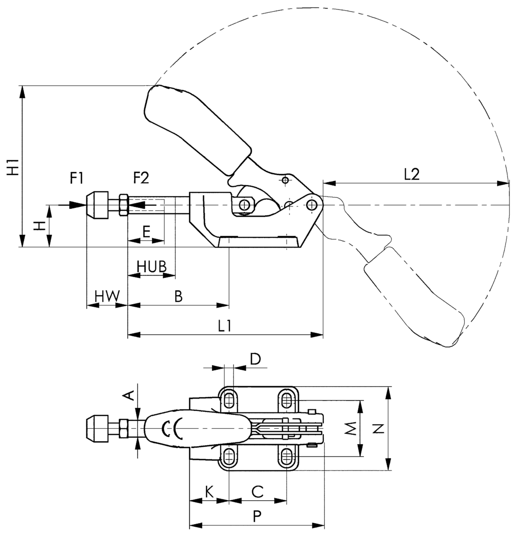 Schubstangenspanner 6842 Gr. 5 AMF