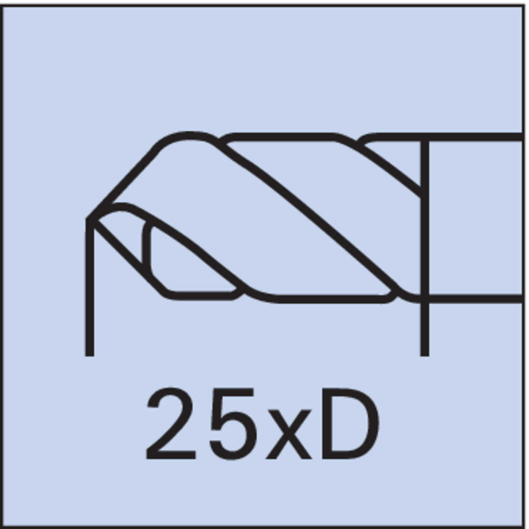 FORMAT GT VHM-Spiralbohrer HA, SUPRA 25xD IK 3,3mm