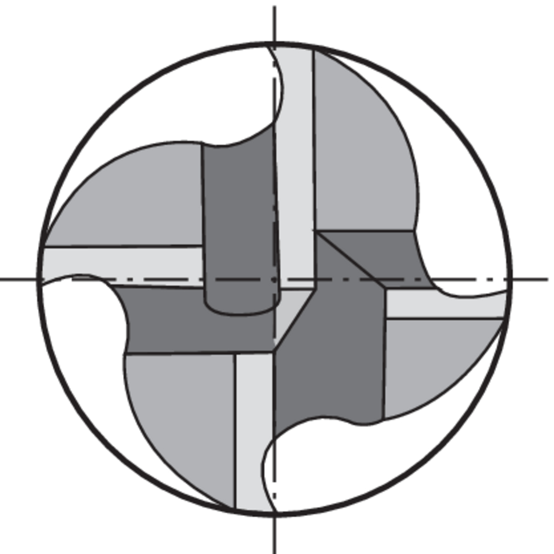 FORMAT Schruppfräser DIN6527L VHM TiAlN2 20,0 mm Z 4 HR