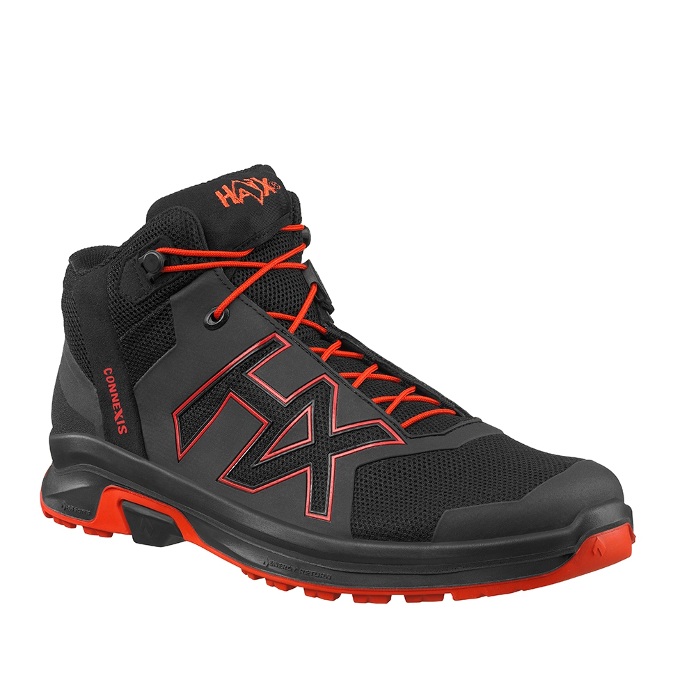 HAIX Halbschuh CONNEXIS Go GTX mid black-fire Gr. 41 (UK 7,5)