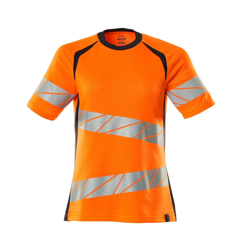 MASCOT T-shirt 19092-771 Accel. Safe, orange/schwarzbl, Gr. XL