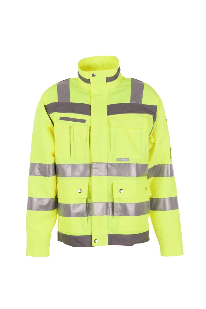 PLANAM Plaline Warnschutz Blouson gelb/zink 56