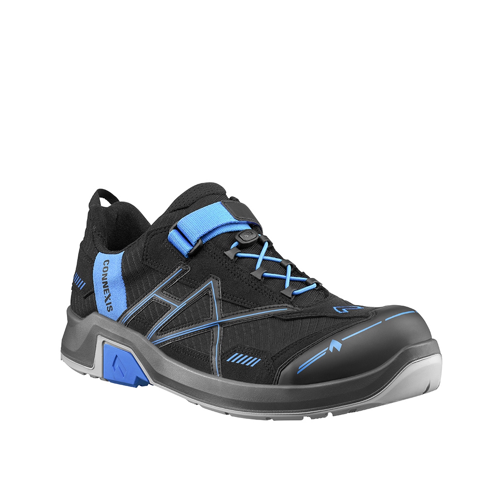 HAIX Sicherheitshalbschuh CONNEXIS black /blue Safety T S1 Low Gr. 40 (UK6.5)