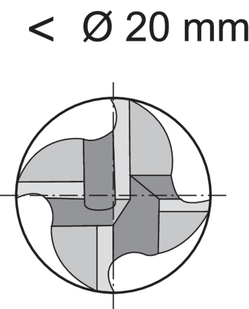 FORMAT Schruppfräser DIN844 L HSSE HR 8,0 mm