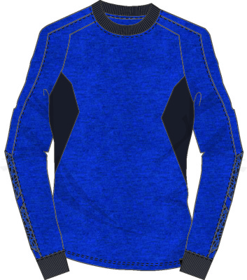 MASCOT Damen-Sweatshirt 18394-962 azurblau/schwarzblau, Gr. M