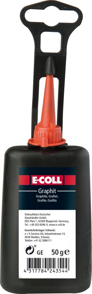 E-COLL Graphit schwarz 50g Flasche