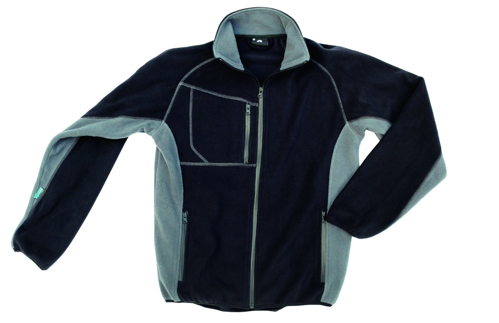 EXCESS Fleccejacke "Champ" weiss/grau, Gr. 2XL