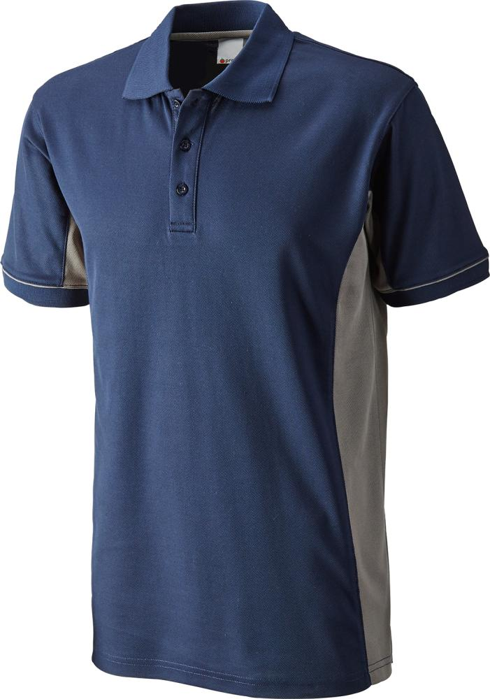 Poloshirt Function Cont., Gr.3XL,weiß-indigo