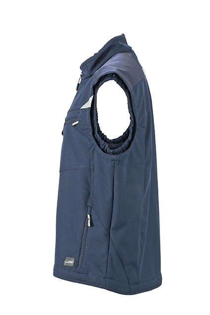 JN Workwear Softshell Vest JN845 100%PES, navy/navy, Größe S