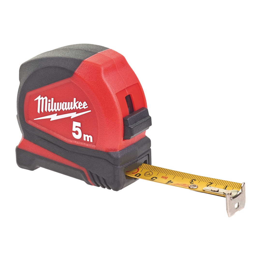 MILWAUKEE Pro-Compact Bandmaß 5m, 19 mm breites Band