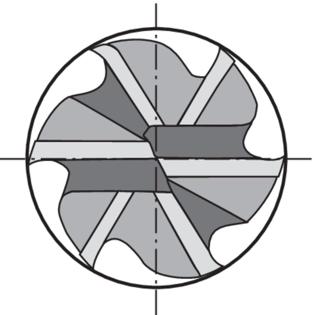 FORMAT Mehrzweckfräser DIN6527L VHM 20,0mm HB Z 6-8 TiAlN