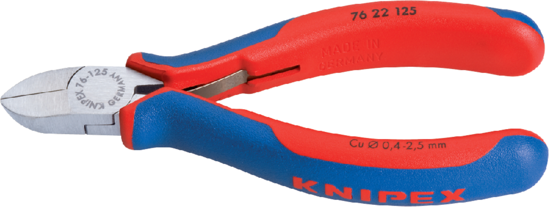 KNIPEX Seitenschneider 76 22 125 Elektromechaniker Mehrk. atra., 125 mm