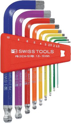 PB SWISS Sechskant-Winkelschraubendreher Satz 1,5-10,0mm