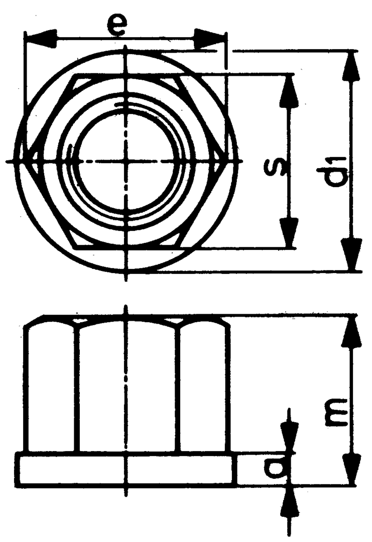 FORMAT Sechskantmutter DIN6331 M 24 geschmiedet