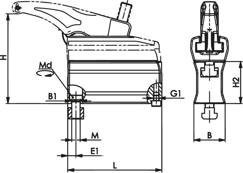 AMF Zwischenelement 7600Z-22 M10x12