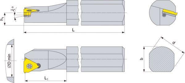 Gew.-Bohrstange rechts 12/16 TN11