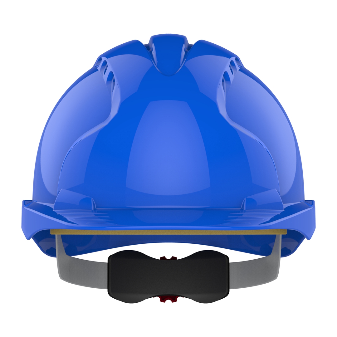 JSP Schutzhelm EVO3 AJF170 belüftet, mit Schirm, blau