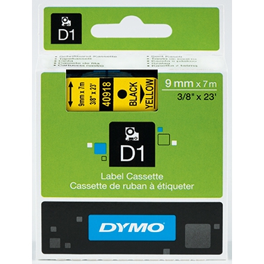 DYMO Schriftbandkassette D1 S0720670 9mmx7m sw auf tr