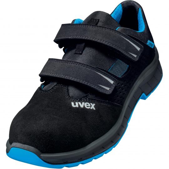 UVEX 2 trend Sicherheits-Sandale Gr. 52 W12 S1 ESD SR schwarz/blau 6936.9