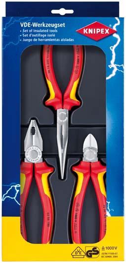 KNIPEX 00 20 18 ESD Elekt.zangen-Set Werkzeugen f. Arbeiten an elekt. Bauteil