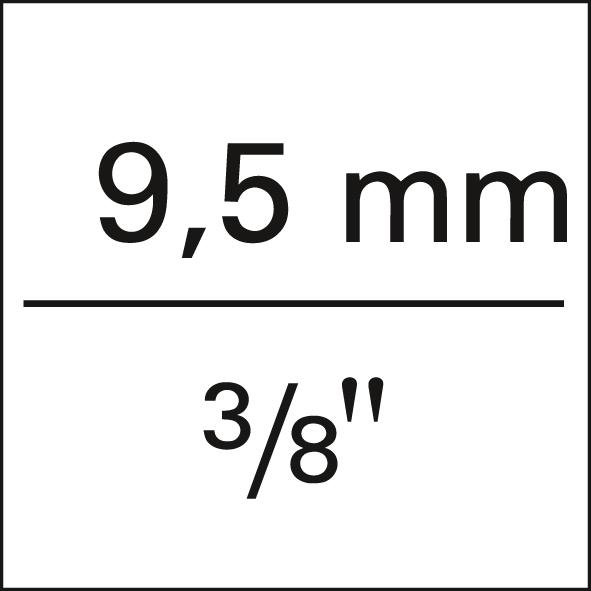 WERA Schraubendrehereinsatz 3/8" Innensechskant m. Haltefunktion 7x38,5mm