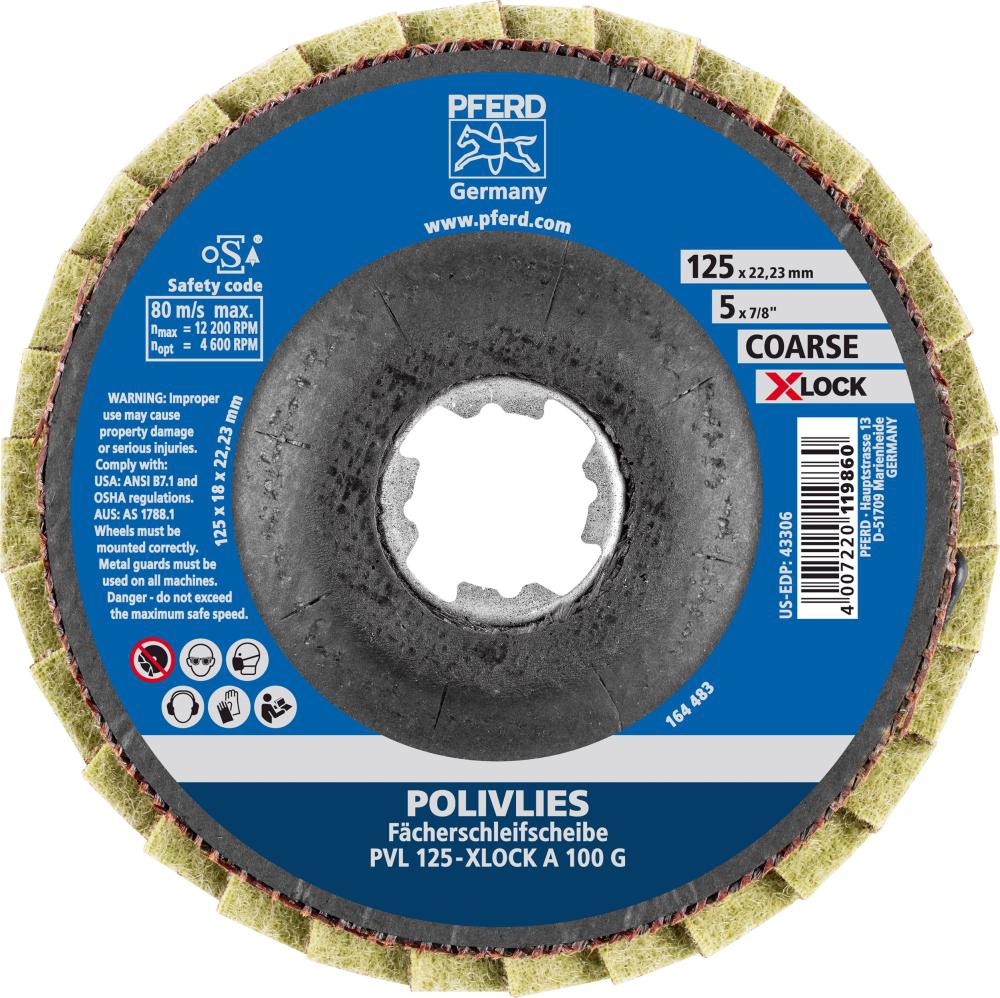 PFERD Polivliesscheibe X-LOCK 125mm PVL A 100 G