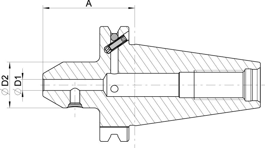 HAIMER Flächenspannfutter D69871 ADB 6,0 mm SK40