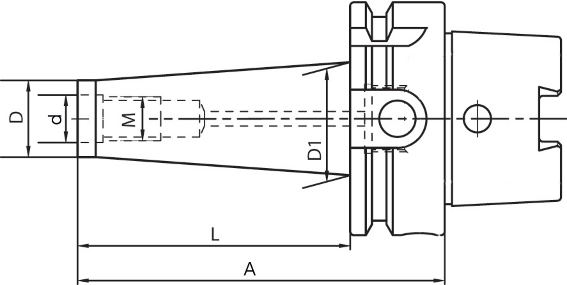 Spannfutter D69893A HSK-A63-M6x51mm