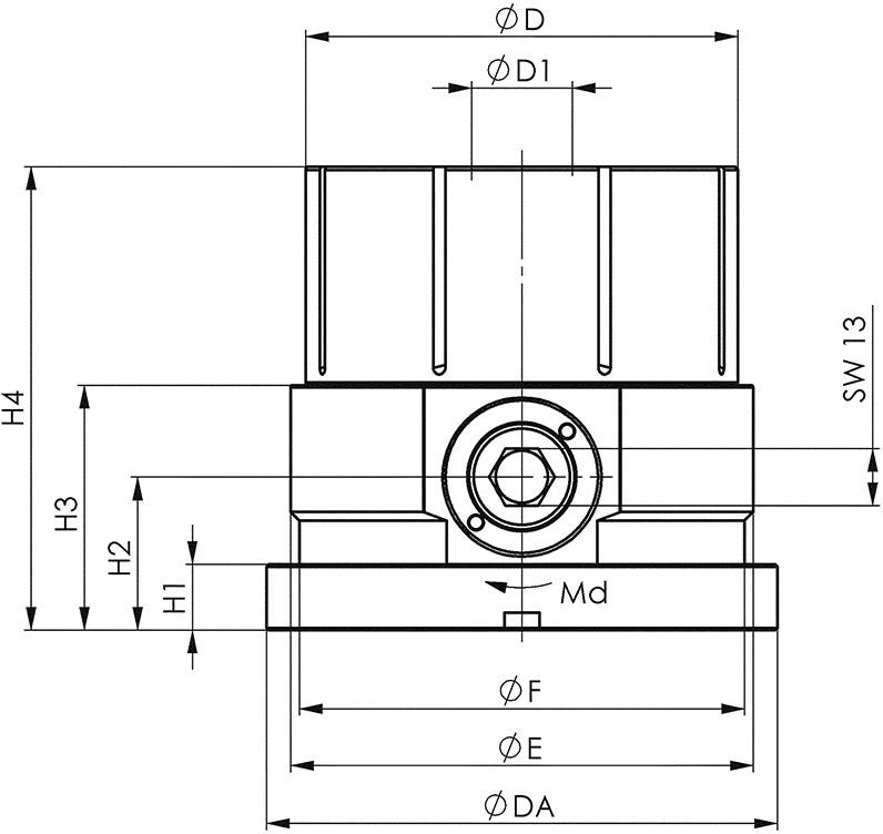 AMF Spannzange mechanisch 99mm