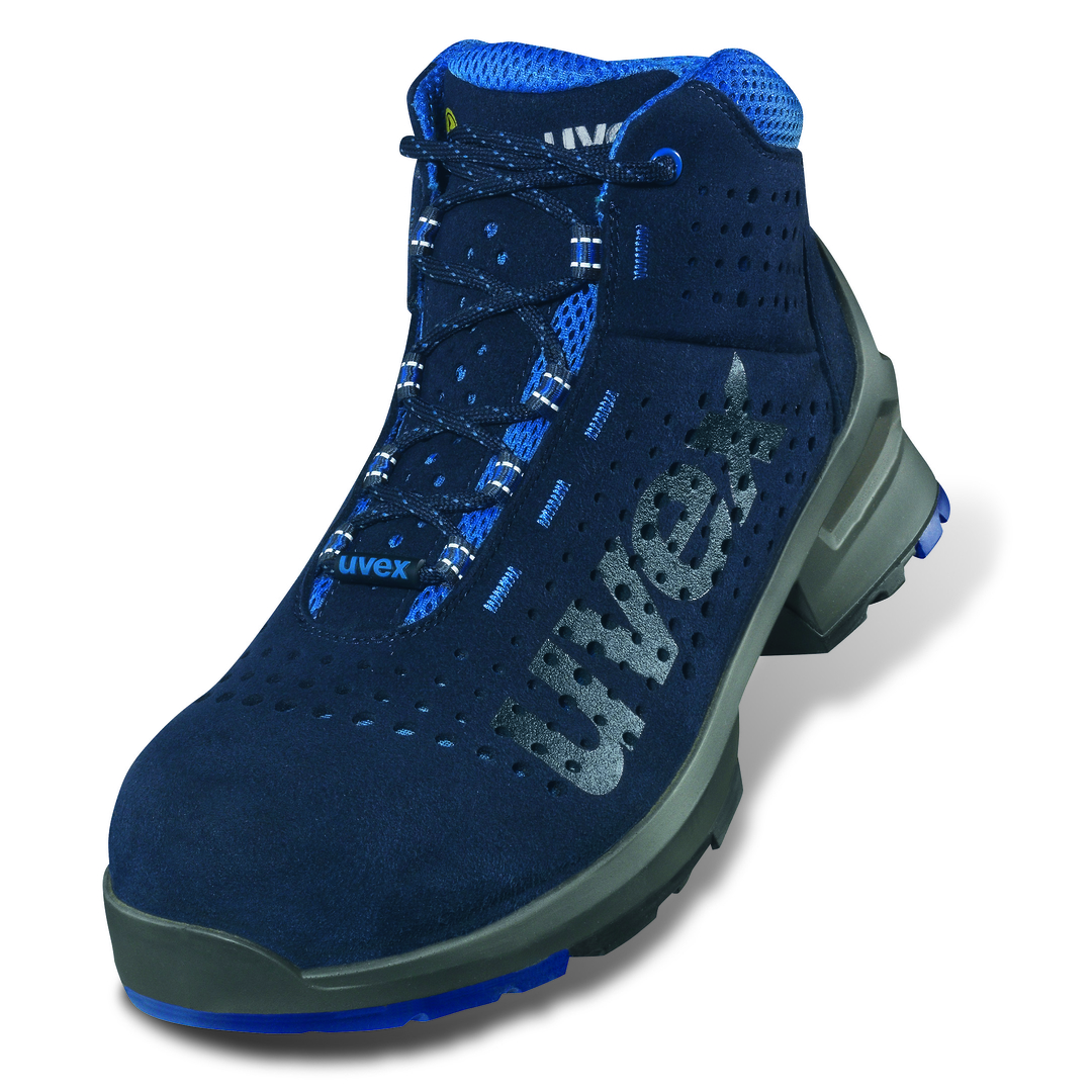 UVEX1 Sicherheits-Stiefel 8532.0 S1 SRC blau perforiert, Weite 11, Gr. 38