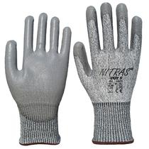 NITRAS Cut 5 Schnittschutzhandschuh 6605 Strick, PU-Beschichtung, grau, XXXL (11)